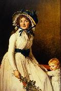 Jacques-Louis David Portrait of Madame Seriziat and her son France oil painting artist